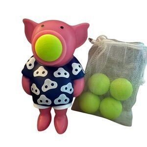 Hog Wild Pig Ball Pooper With 5 Soft Balls
